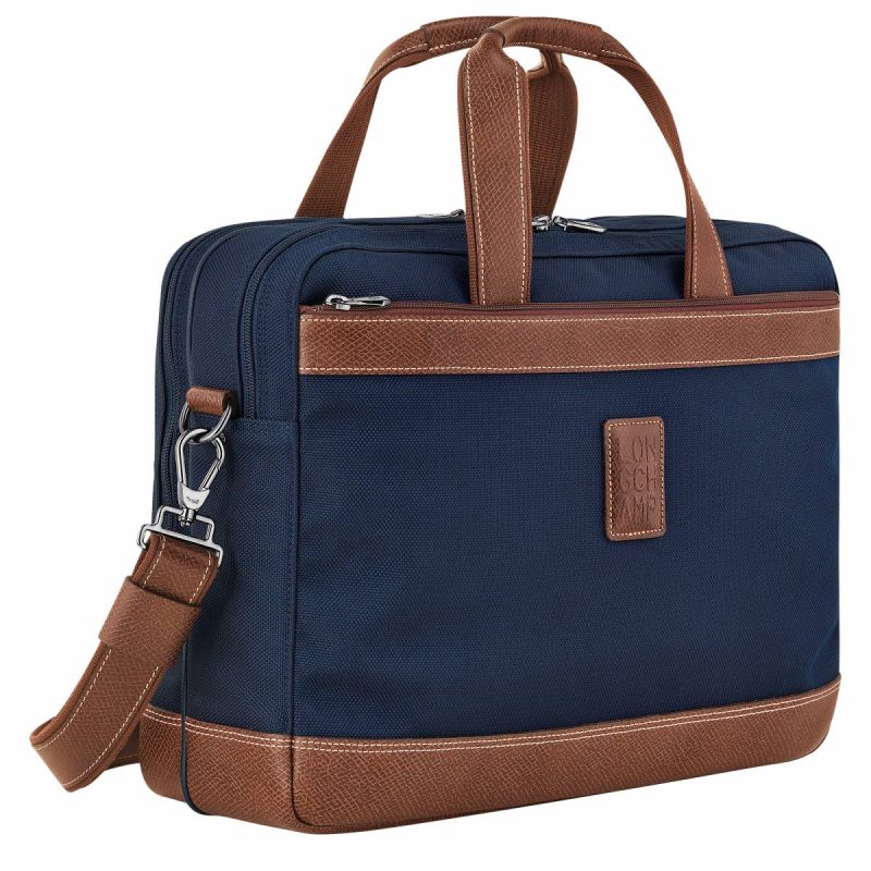 Briefcase Blue Men Boxford L Briefcase Blue - Recycled Canvas Longchamp - Image 2
