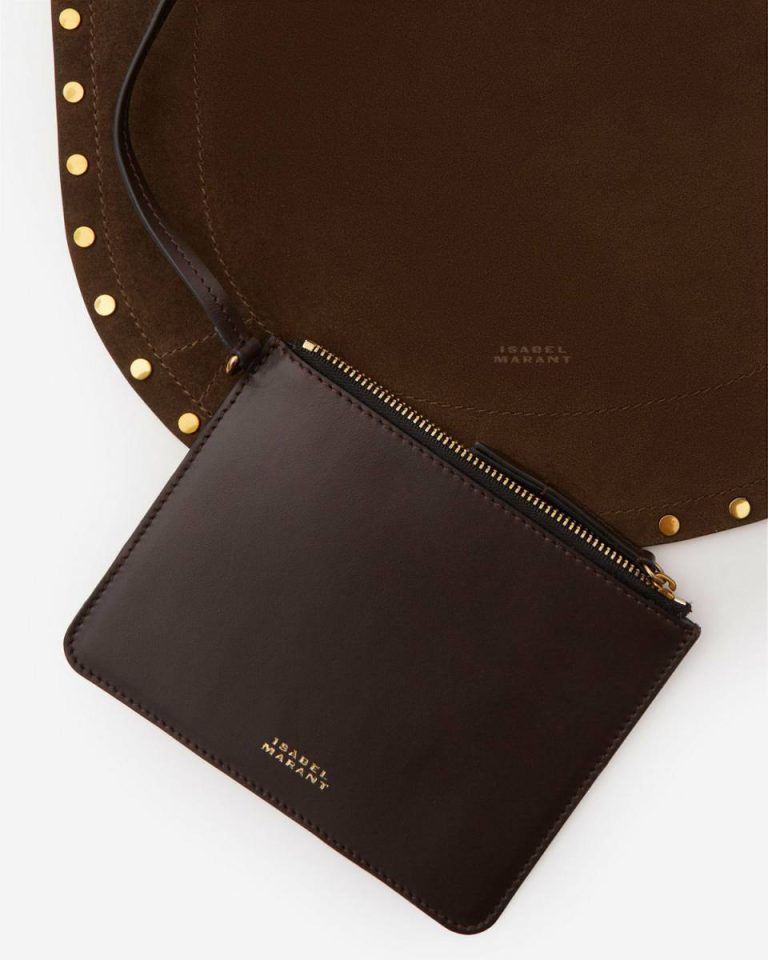 Bronze Isabel Marant Crossbody Bags Oskan Soft Shoulder Bag Women - Image 5