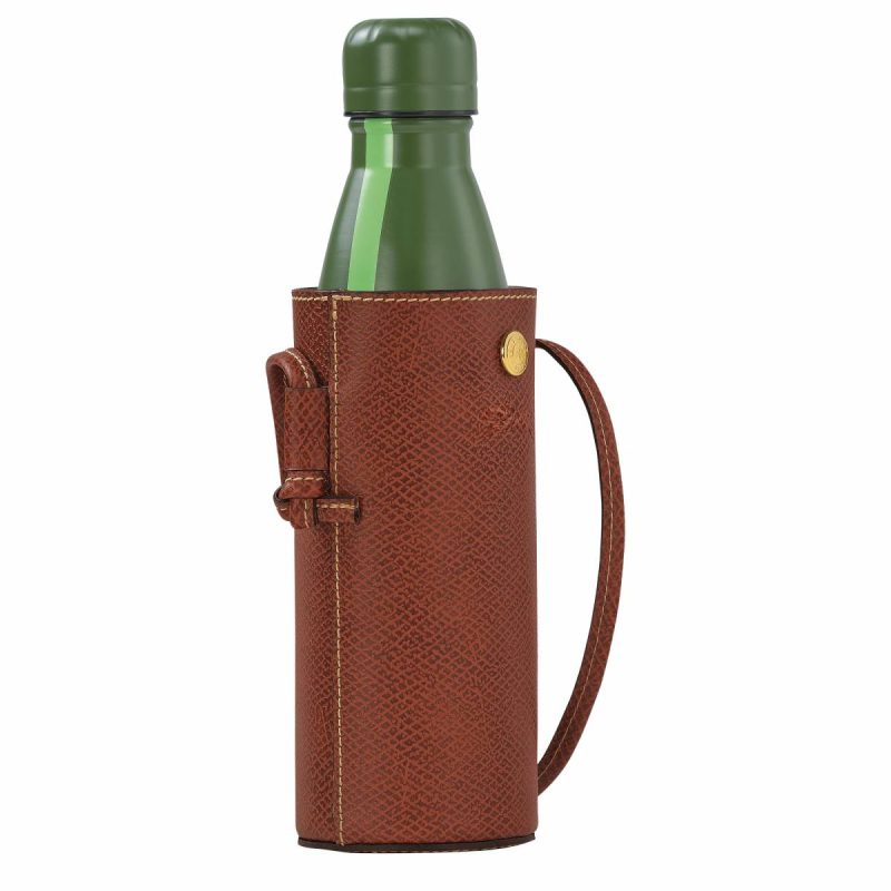 Brown Épure Bottle Holder Brown - Leather Women Pouches & Cases Longchamp - Image 3