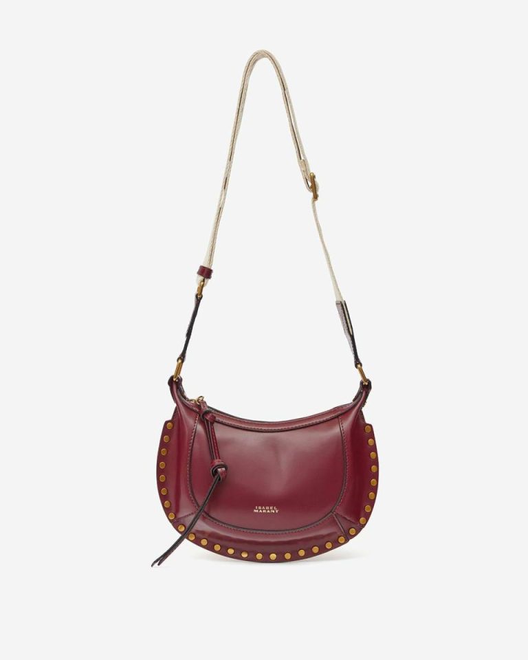 Burgundy Isabel Marant Mini Moon Bag Women Oskan Family - Image 4