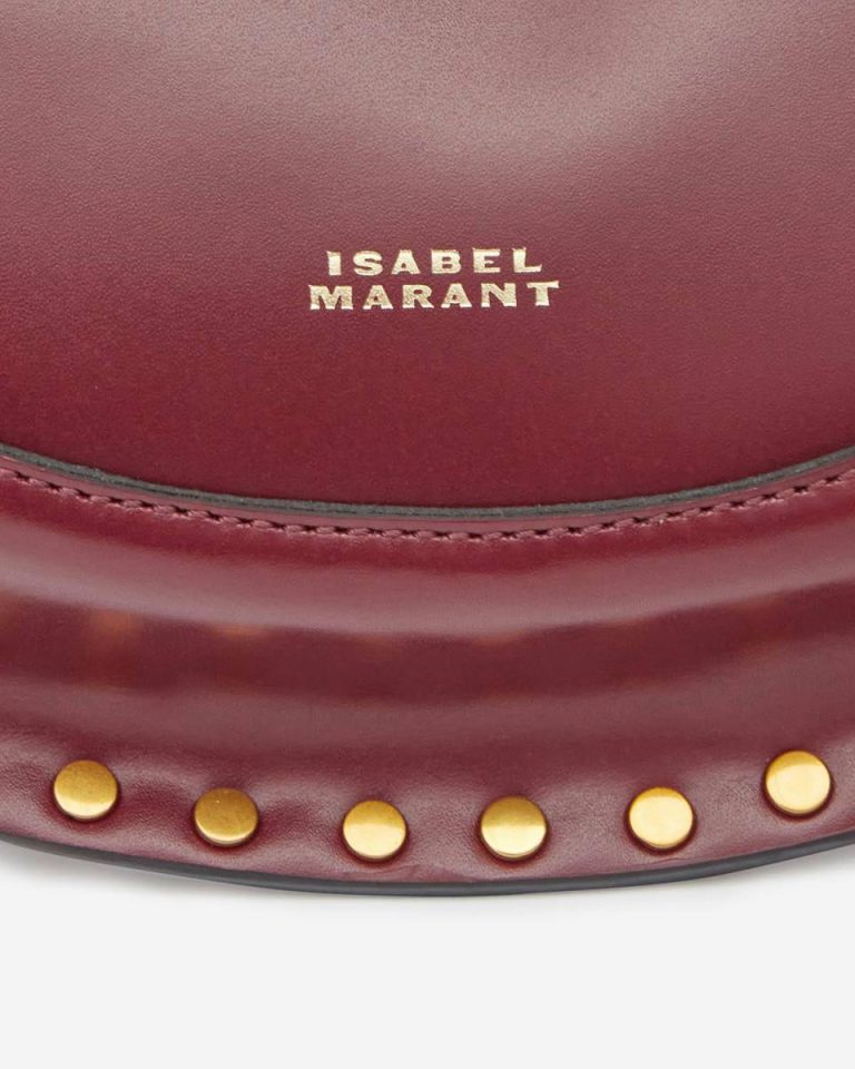Burgundy Isabel Marant Mini Moon Bag Women Oskan Family - Image 5