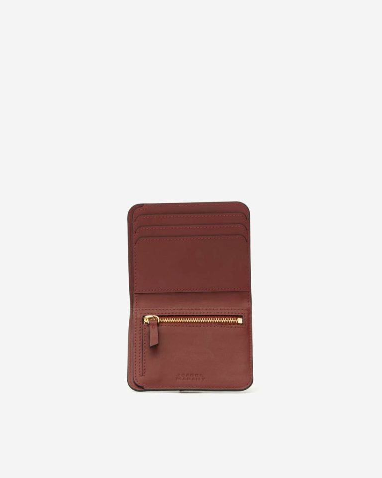 Burgundy Isabel Marant Wallet Leather Small Leather Goods Clutches & Small Leather Goods Women - Image 4