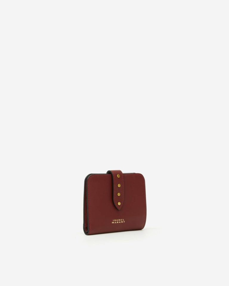 Burgundy Isabel Marant Wallet Leather Small Leather Goods Clutches & Small Leather Goods Women