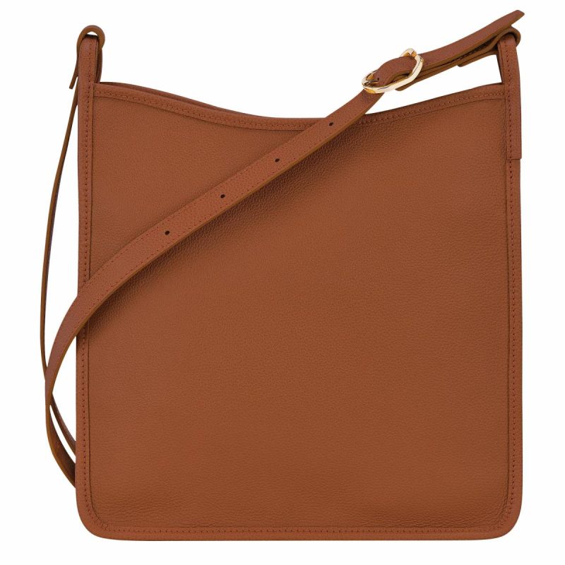 Caramel Longchamp Leather Bags Le Foulonné M Crossbody Bag Caramel - Leather Women - Image 4