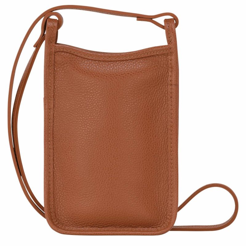 Caramel Phone Cases Women Le Foulonné Phone Case Caramel - Leather Longchamp - Image 4