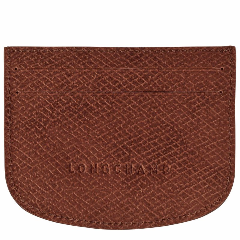 Cardholders & Coin Purses Brown Women Épure Card Holder Brown - Leather Longchamp - Image 2