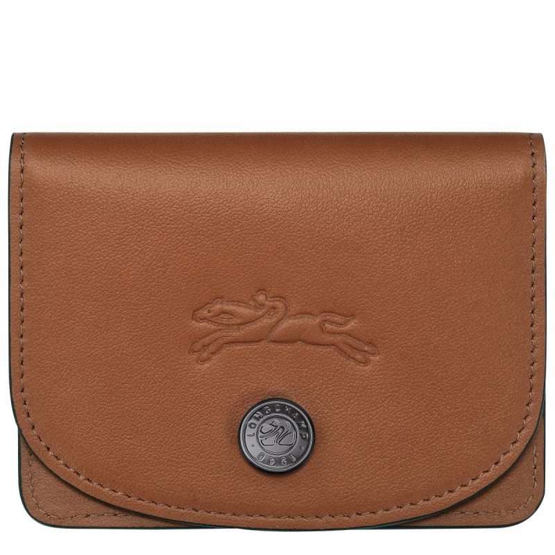Cardholders & Coin Purses Cognac Longchamp Women Le Pliage Xtra Card Holder Cognac - Leather