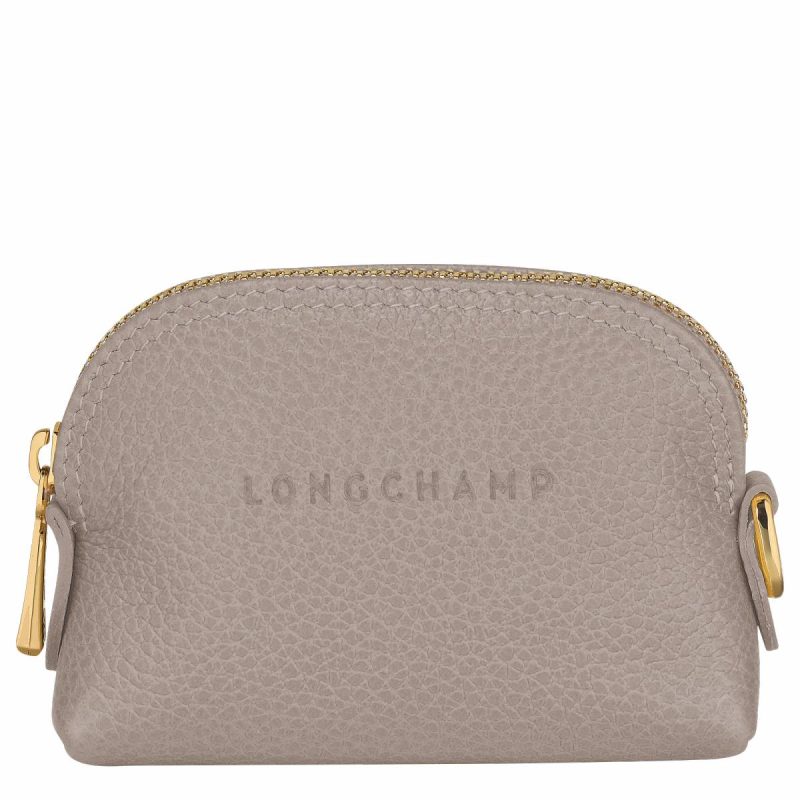 Cardholders & Coin Purses Longchamp Turtledove Women Le Foulonné Coin Purse Turtledove - Leather