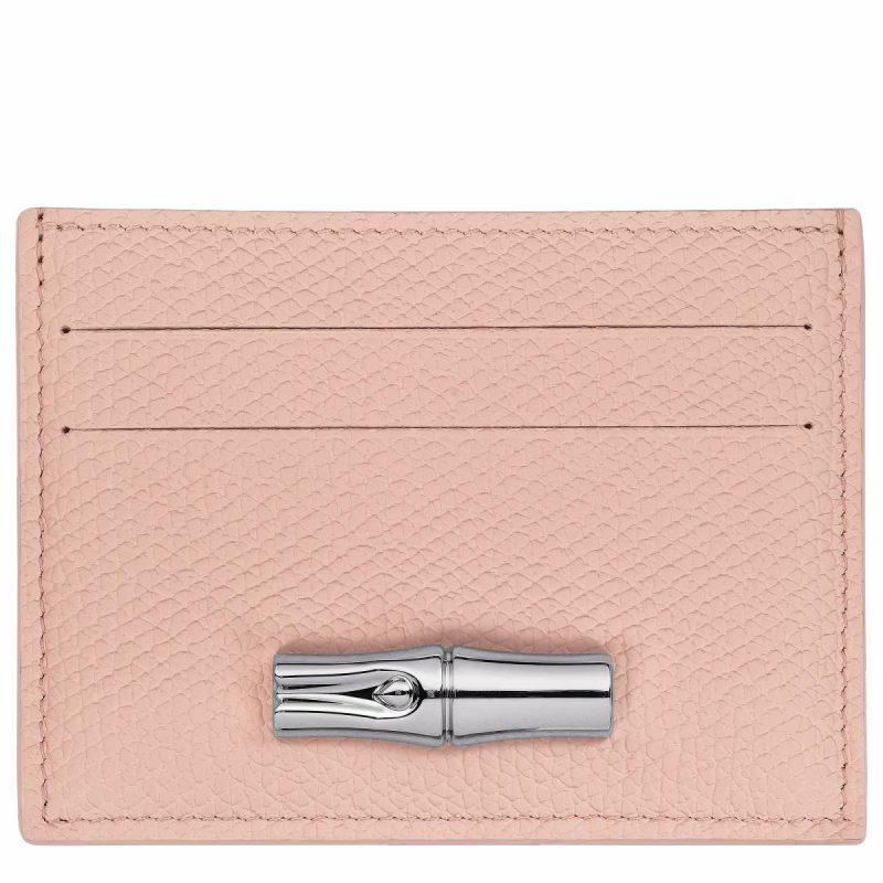 Cardholders & Coin Purses Longchamp Women Ballerina Le Roseau Card Holder Ballerina - Leather