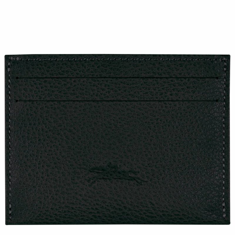 Cardholders & Coin Purses Women Black Le Foulonné Card Holder Black - Leather Longchamp - Image 2