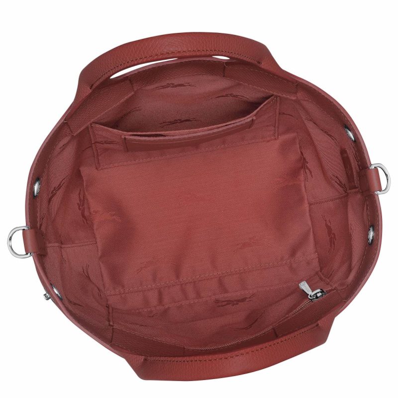 Chestnut Le Roseau S Handbag Chestnut - Leather Women Leather Bags Longchamp - Image 5