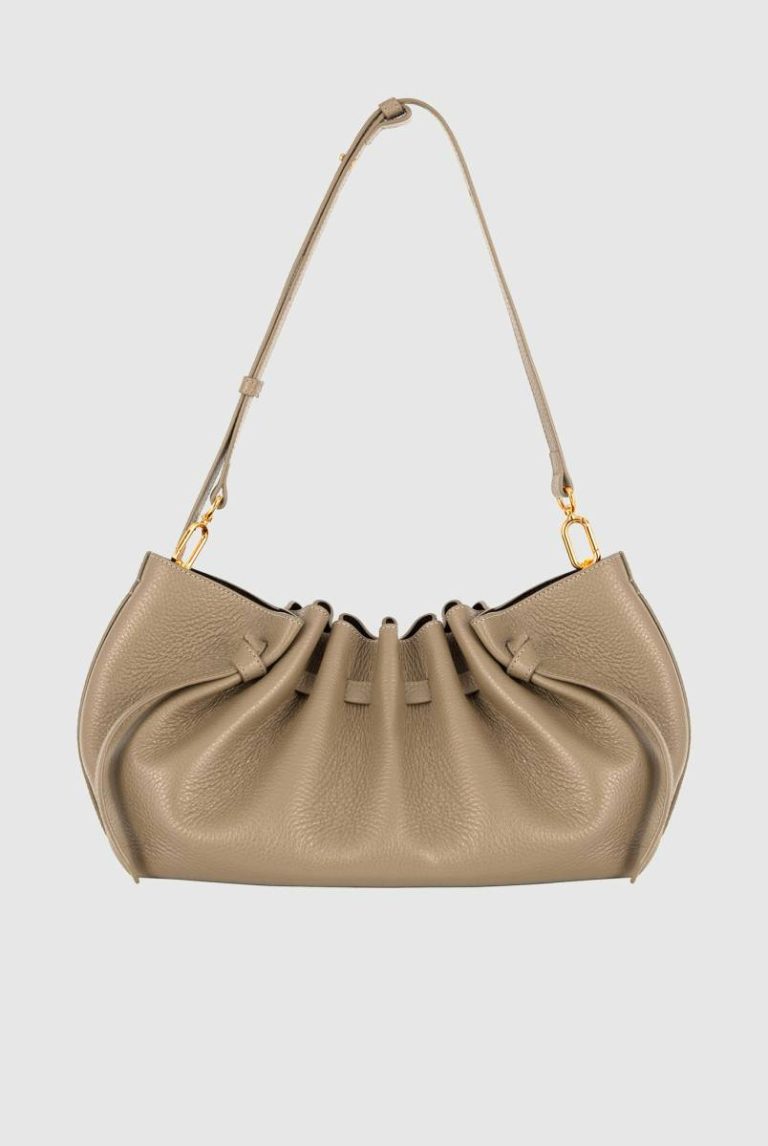 Clay Clutches Women Scallop Clutch - Clay Pebble Grained Leather Yuzefi - Image 3