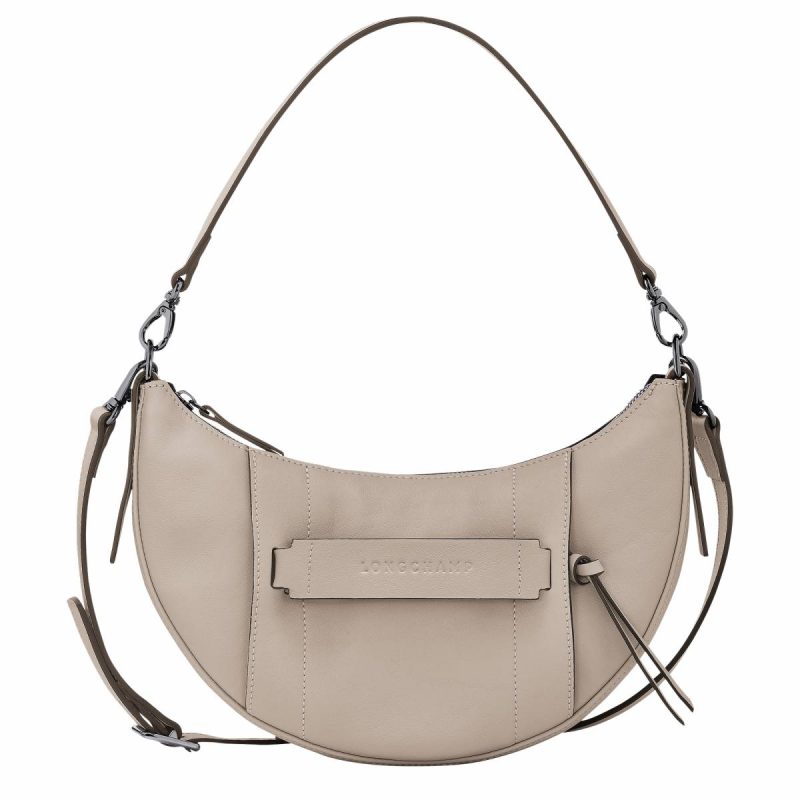 Clay Longchamp 3D S Crossbody Bag Clay - Leather Leather Bags Women
