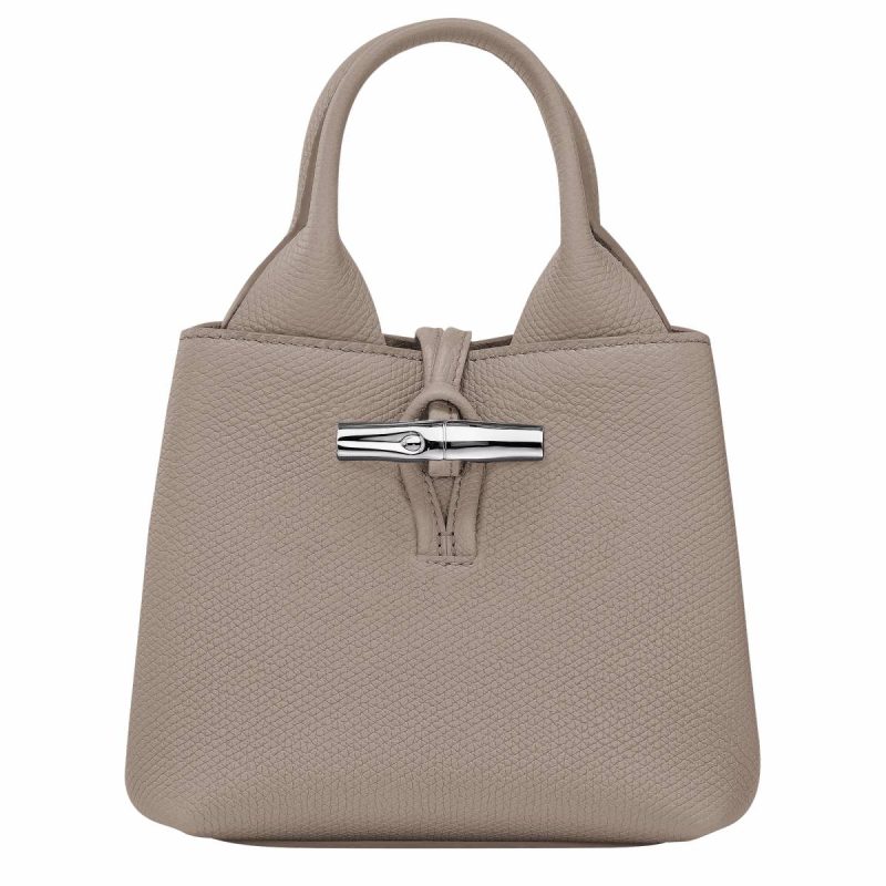 Clay Longchamp Women Leather Bags Le Roseau Xs Handbag Clay - Leather