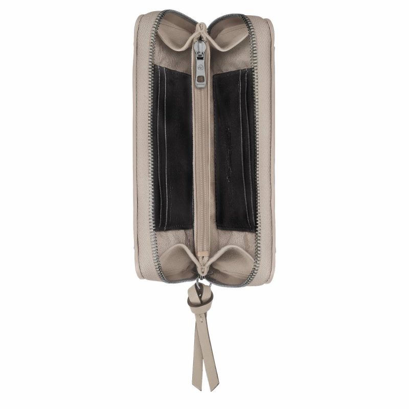 Clay Women Longchamp 3D Wallet Clay - Leather Leather Wallets - Image 3