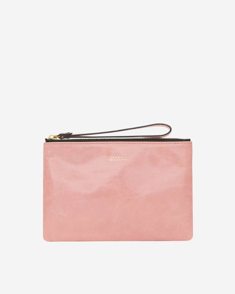 Clutches & Small Leather Goods Women Isabel Marant Light Pink Mino Bag - Image 3