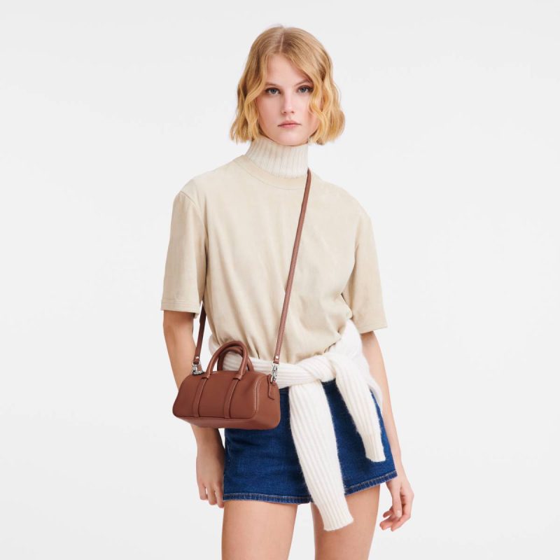 Cognac Daylong S Handbag Cognac - Leather Women Longchamp Leather Bags - Image 2