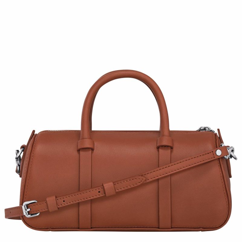 Cognac Daylong S Handbag Cognac - Leather Women Longchamp Leather Bags - Image 4