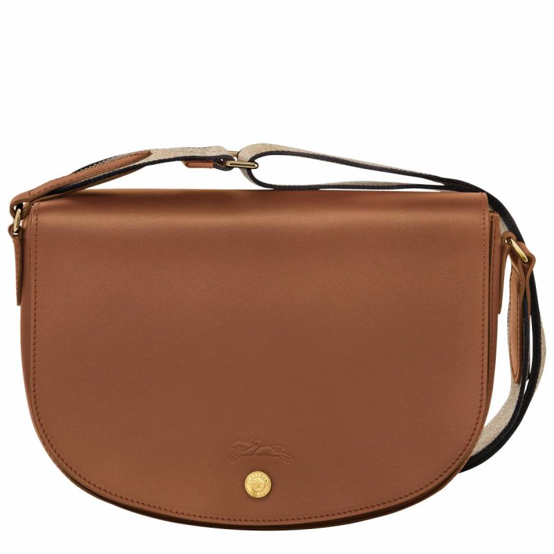 Cognac Leather Bags Women Épure M Crossbody Bag Cognac - Leather Longchamp