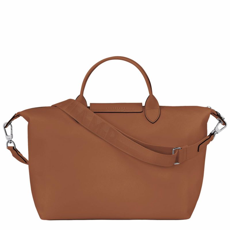 Cognac Women Leather Bags Longchamp Le Pliage Xtra L Handbag Cognac - Leather - Image 4