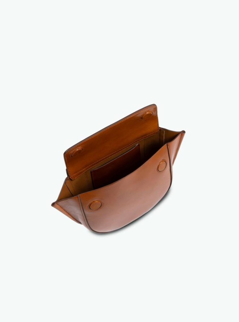 Cognac Women Top Handle Bags Wandler Hortensia Bag Mini - Cognac - Image 4