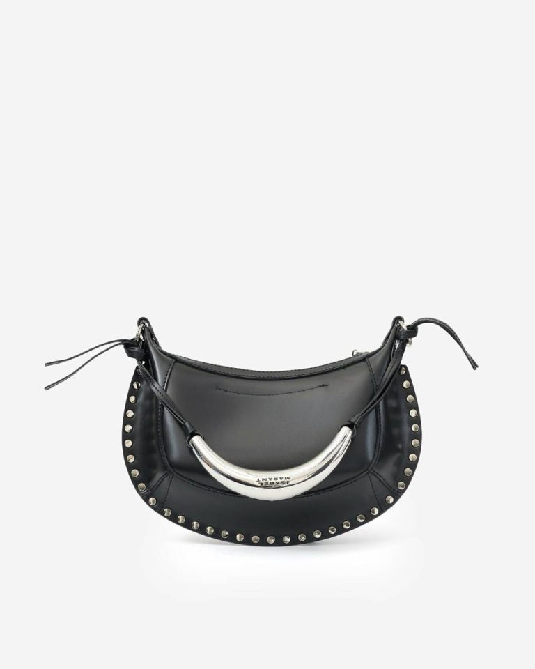 Crossbody Bags Women Oskan Moon Bag Black And Silver Isabel Marant - Image 2