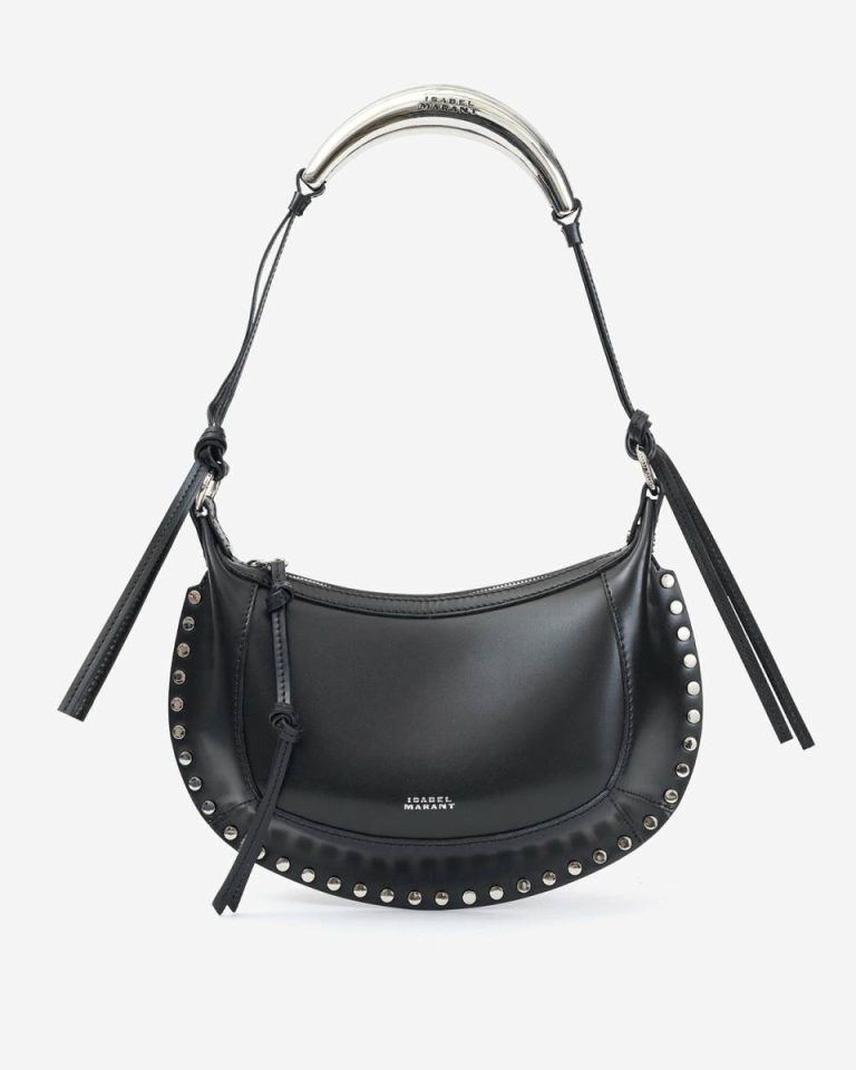 Crossbody Bags Women Oskan Moon Bag Black And Silver Isabel Marant - Image 5