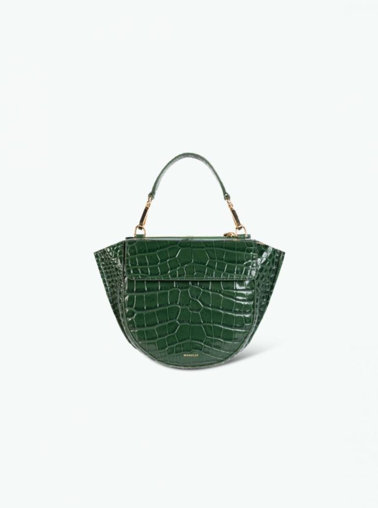 Crossbody Bags Women Wandler Hortensia Bag Mini - Olive Croco Olive Croco