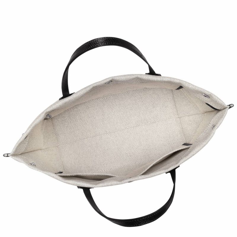 Ecru Essential L Tote Bag Ecru - Canvas Longchamp Shoulder Bags Women - Image 5