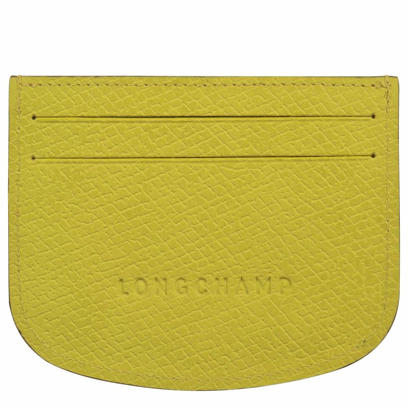 Épure Card Holder Kiwi Green - Leather Women Longchamp Kiwi Green Cardholders & Coin Purses - Image 2