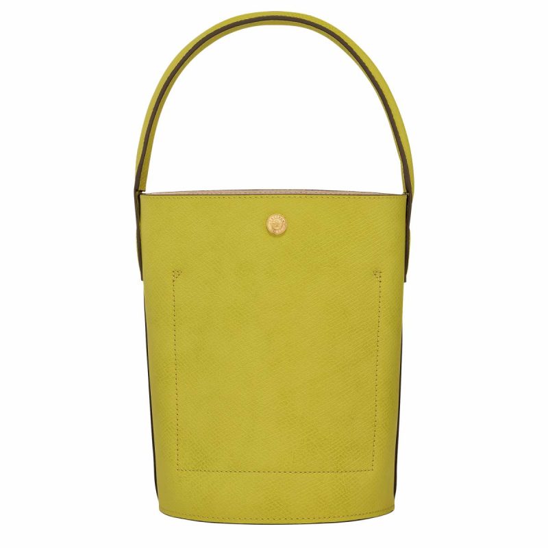 Épure S Bucket Bag Kiwi Green - Leather Longchamp Women Kiwi Green Leather Bags - Image 4
