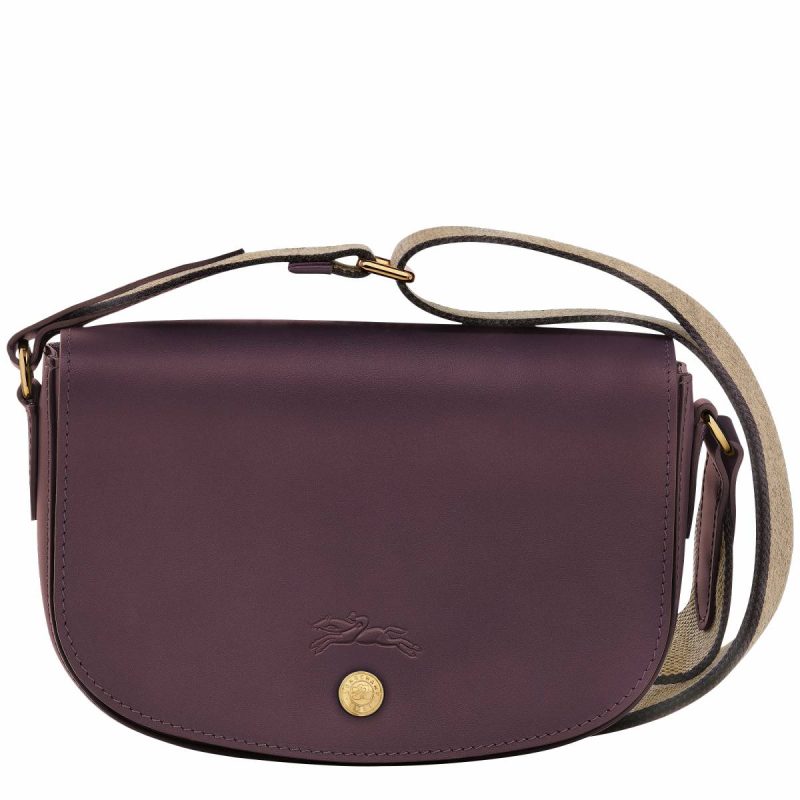 Épure S Crossbody Bag Eggplant - Leather Women Leather Bags Longchamp Eggplant