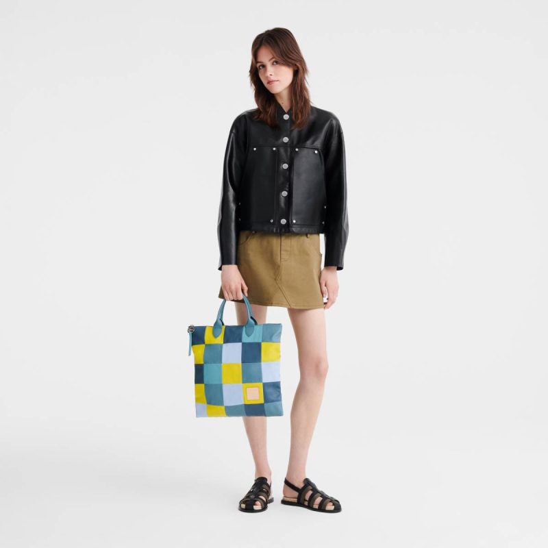 Eucalyptus Leather Bags Re-Play L Handbag Eucalyptus - Leather Women Longchamp - Image 2