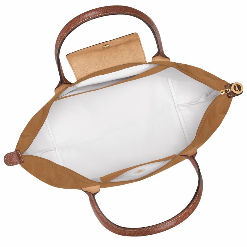 Fawn Longchamp Shoulder Bags Women Le Pliage Original L Tote Bag Fawn - Recycled Canvas - Image 4