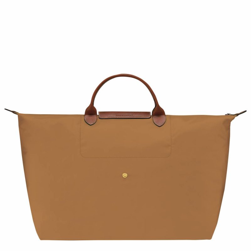 Fawn Travel Bags Longchamp Women Le Pliage Original L Travel Bag Fawn - Recycled Canvas - Image 3