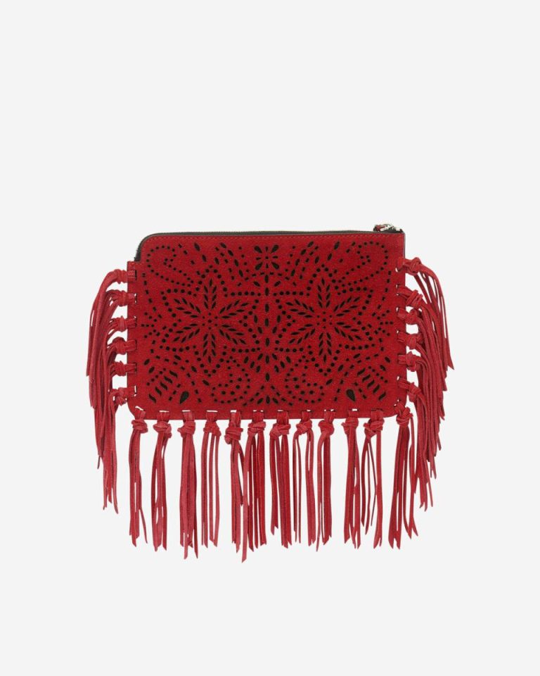 Flat Pouch Clutch Women Clutches & Small Leather Goods Isabel Marant Red - Image 2