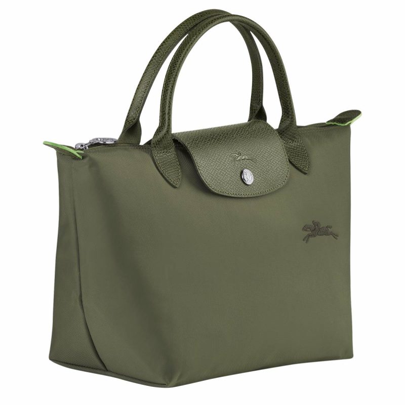 Forest Longchamp Women Le Pliage Green S Handbag Forest - Recycled Canvas Handbags - Image 2