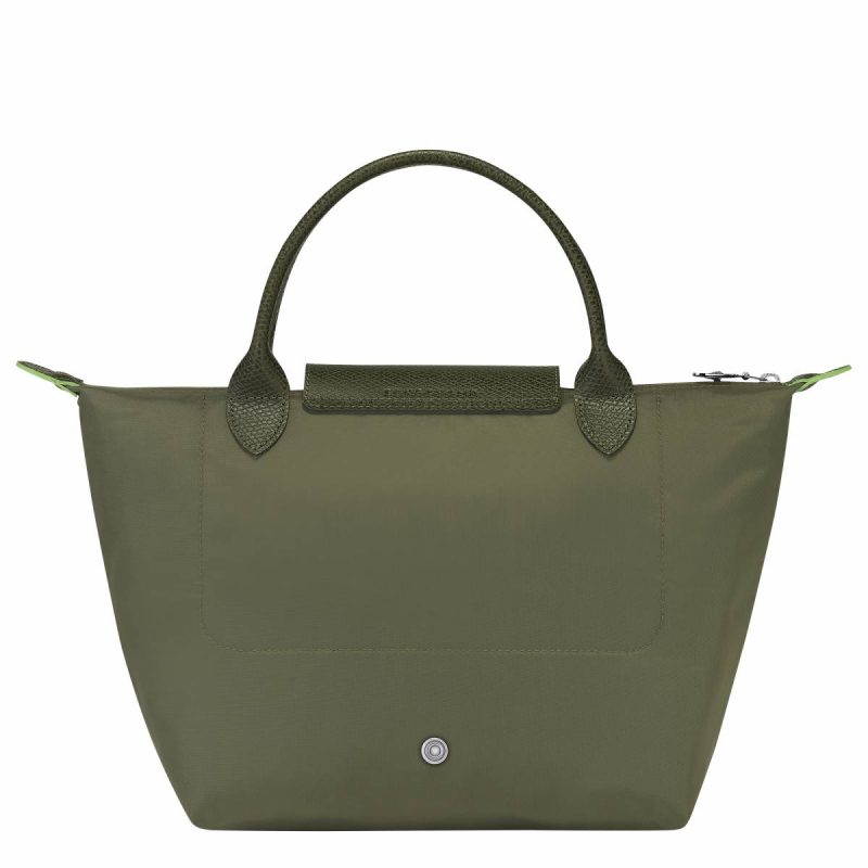 Forest Longchamp Women Le Pliage Green S Handbag Forest - Recycled Canvas Handbags - Image 3