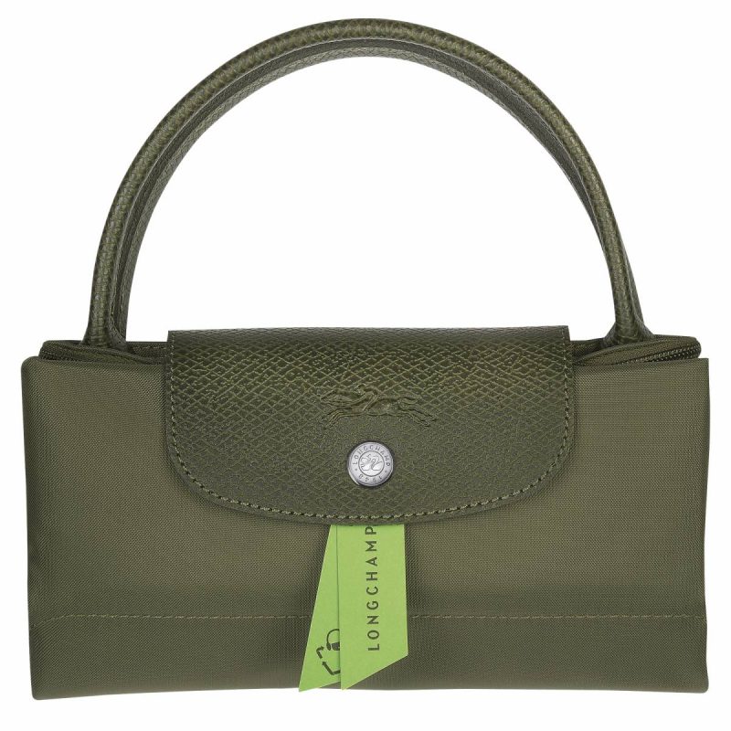 Forest Longchamp Women Le Pliage Green S Handbag Forest - Recycled Canvas Handbags - Image 5