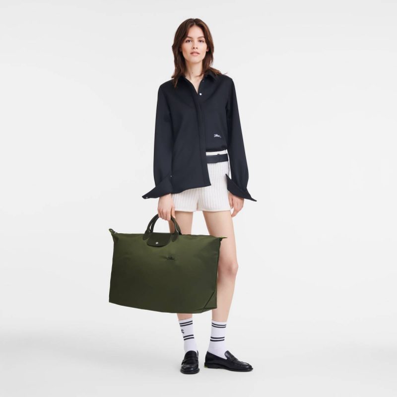 Forest Travel Bags Le Pliage Green Xl Travel Bag Forest - Recycled Canvas Longchamp Women