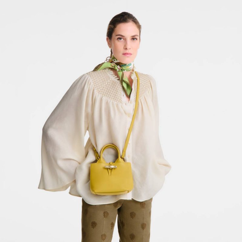 Ginger Le Roseau Xs Handbag Ginger - Leather Longchamp Leather Bags Women - Image 2