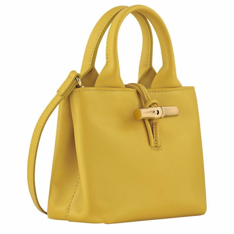 Ginger Le Roseau Xs Handbag Ginger - Leather Longchamp Leather Bags Women - Image 3