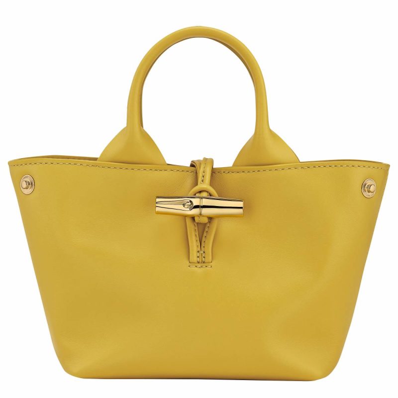 Ginger Le Roseau Xs Handbag Ginger - Leather Longchamp Leather Bags Women - Image 5