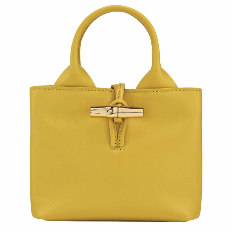 Ginger Le Roseau Xs Handbag Ginger - Leather Longchamp Leather Bags Women