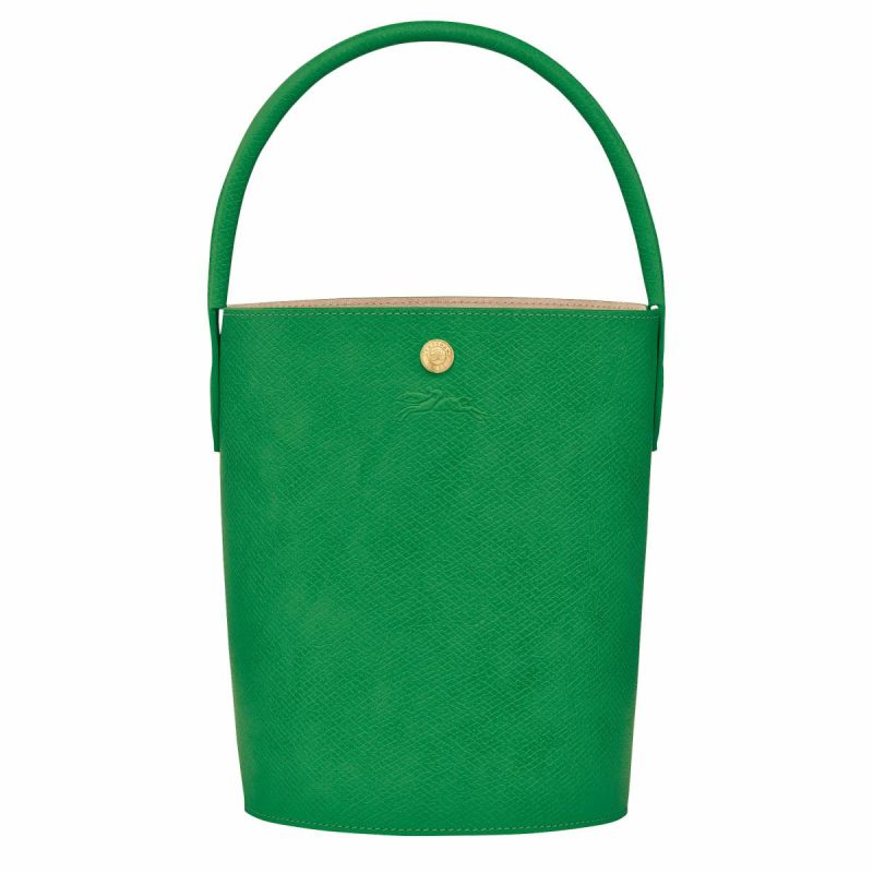Green Longchamp Leather Bags Épure S Bucket Bag Green - Leather Women