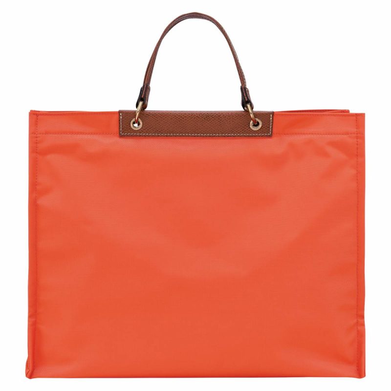 Handbags Paprika Cabas Longchamp L Tote Bag Carrot - Canvas Women - Image 4