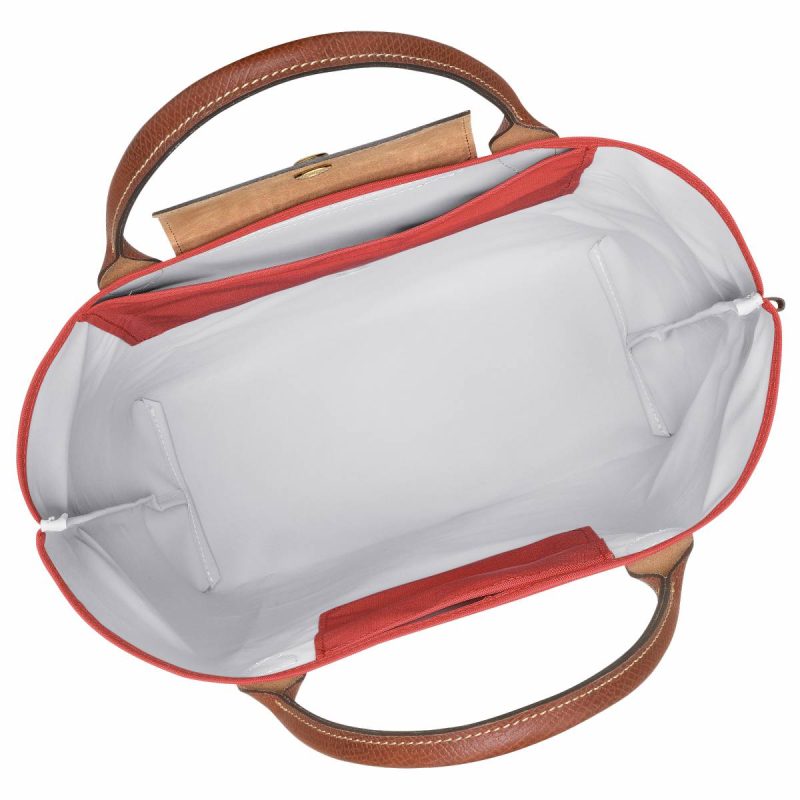 Handbags Tomato Le Pliage Original M Tote Bag Tomato - Canvas Women Longchamp - Image 5