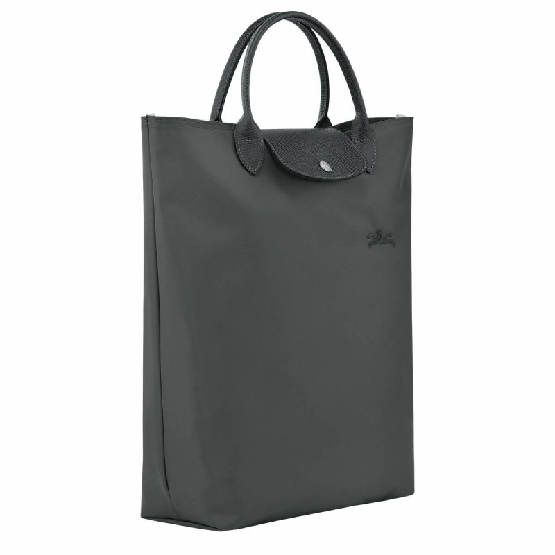 Handbags Women Le Pliage Green M Tote Bag Graphite - Canvas Graphite Longchamp - Image 3