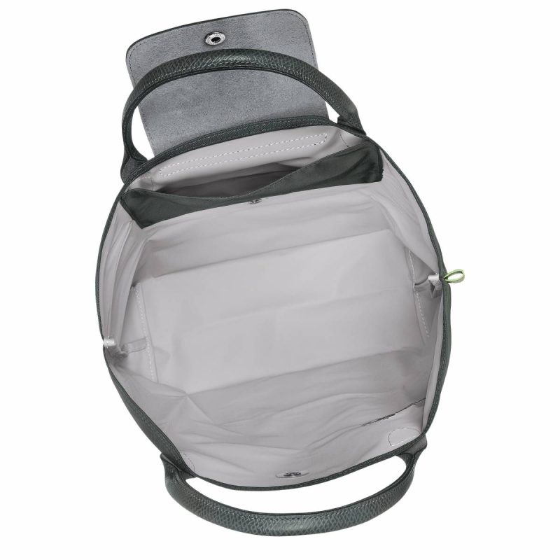 Handbags Women Le Pliage Green M Tote Bag Graphite - Canvas Graphite Longchamp - Image 5