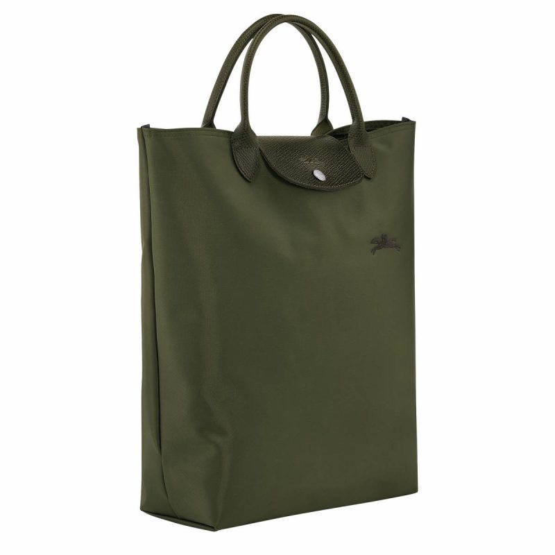 Handbags Women Longchamp Le Pliage Green M Tote Bag Forest - Canvas Forest - Image 3